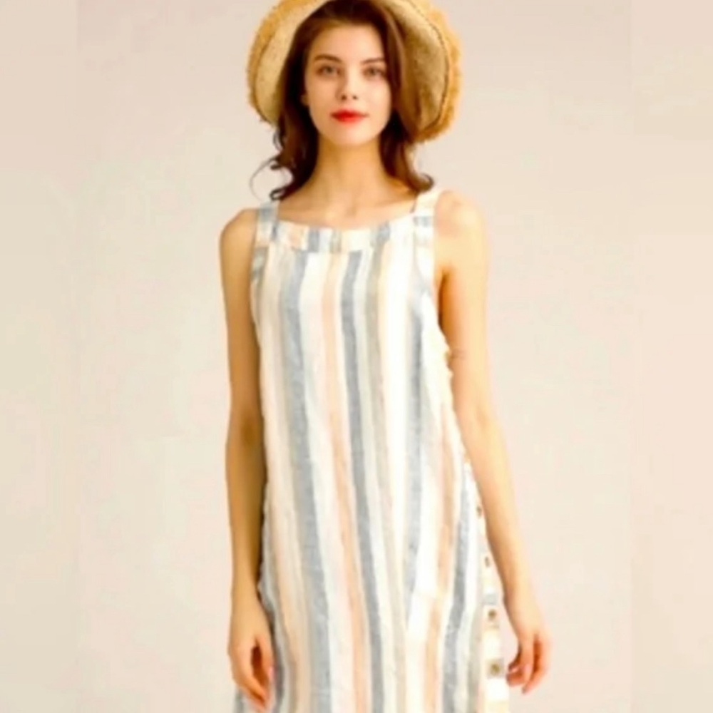 NWT For Cynthia Striped Shift Dress